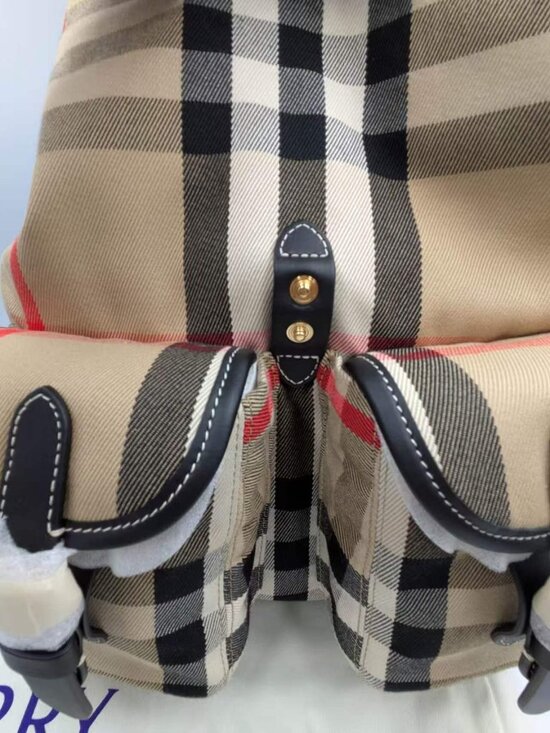 Burberry Enfield Check Canvas Backpack Archive Beige IP Check 8109273 main image 14